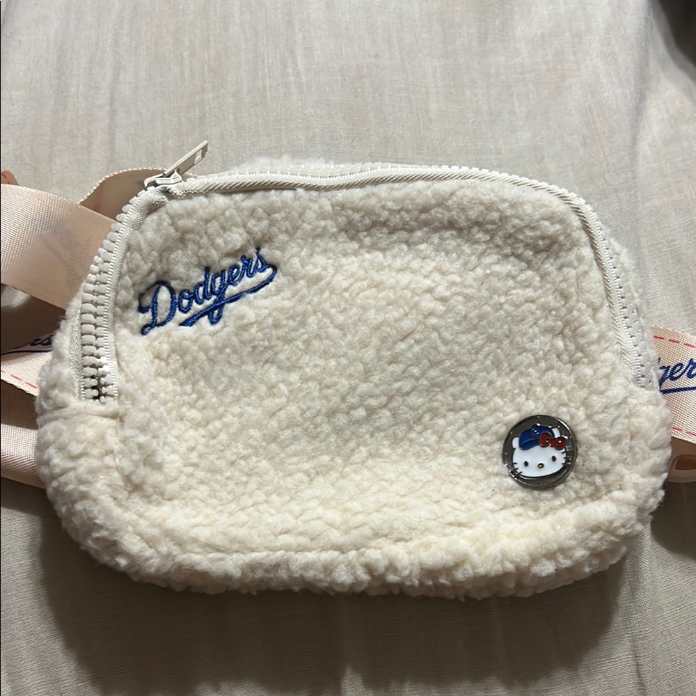 Hello Kitty Cream Fleece Dodgers Bag